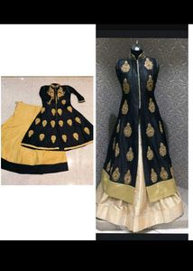 Ethnic Kurta With Skirt, Dupatta &amp; Chudidar Pajama