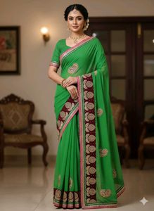 Green saree