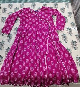 Pink Printed Kurta Set