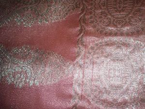 Peach Saree with Gold Detailing
