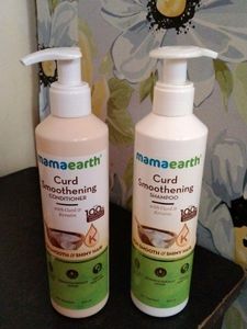 Mamaearth Curd Smoothening Shampoo And Conditioner