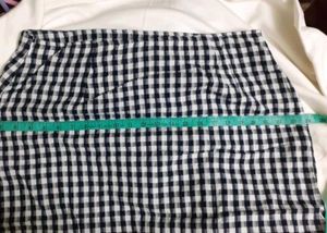 38 Inches Mini Check Skirt
