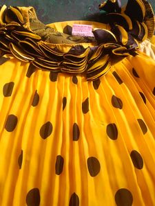 Yellow Balloon Tops For Baby Girl