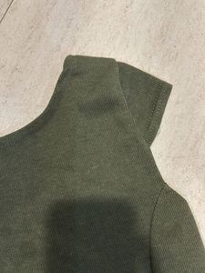 Olive Green Casual Dress