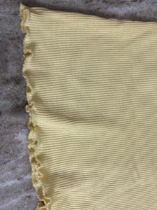 Ribbed Yellow Tank Top
