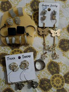 Earrings+ Studs+Ring