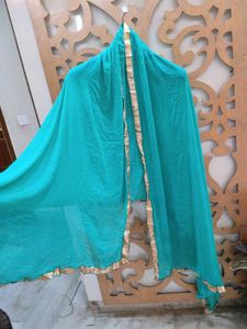 Teal Embroidered Kurti