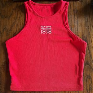 Red Graphic Tank Top
