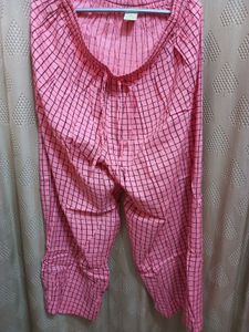 Checked Rayon Palazzos