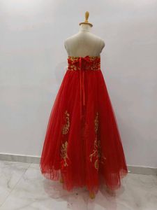 Stunning Red &amp; Gold  Gown