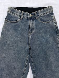 Acid Wash Straight Leg Jeans