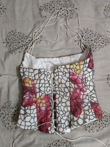 Colourful Silk Corset
