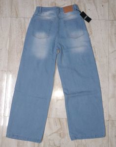 Ripped Wide Leg Jeans