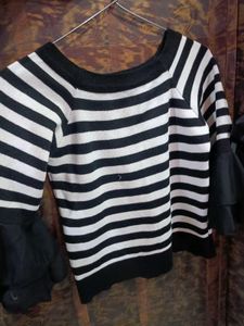 Striped Knit Top and this is perfect for winter se
