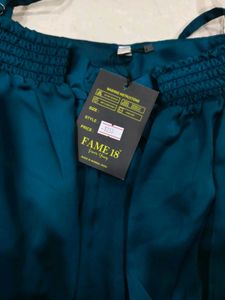 Teal Off-the-Shoulder Top