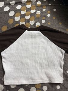 Cute Ribbed Crop Tee