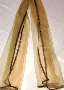 NET DUPATTA (Beige/Cream)