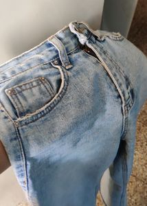 Light Blue Wide Leg Jeans