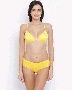 Yellow Bra and Panty Set