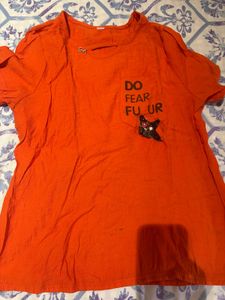 Orange Graphic Tee