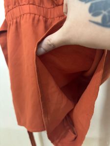 Orange Casual Dress