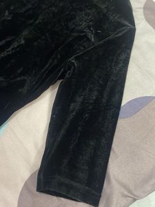 Elegant Black Velvet Top