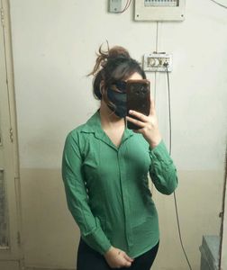 Green Button-Down Shirt