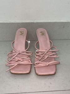 Pink Multi-Bow Heels