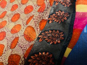 Striped and Double Design Saree