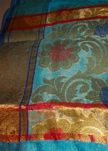 Blue Banarasi Style Saree