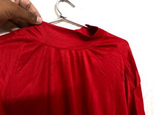 Badger Red Long Sleeve T Shirt