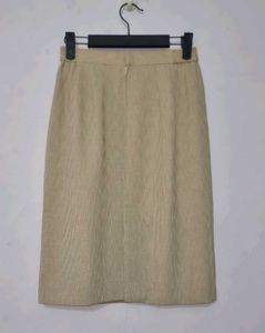Beige Midi Skirt