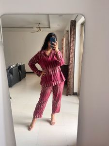 Full Sleeve Collared Co-ord Set Women