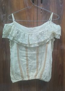 Victorian Style Frilled Top
