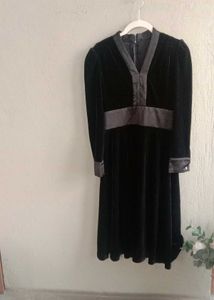 korean velvet dress