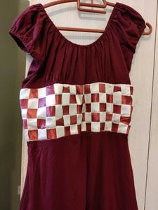 Cute Maroon Dress