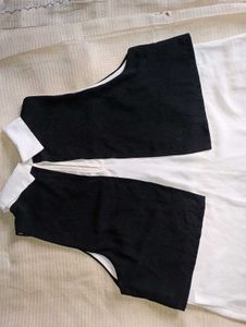 Off White With Black Stylish Top