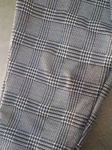 Stylish Plaid Paper Bag Waist Pants