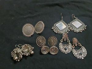 Boho Silver Earring Bundle