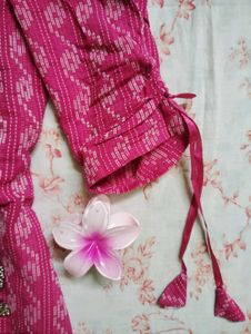 Pink Embroided Kurti