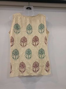 Printed Sleeveless koti jacket