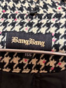 Houndstooth Woollen Stylish Coat