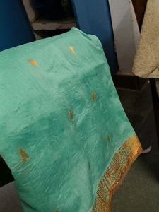 Beautiful  Sea Green Saree