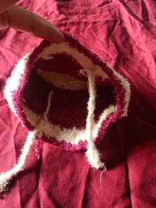 Striped Fuzzy Winter Hat