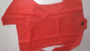 Side Cut Kids Wear Partywear Kurta With Pants