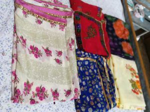 Assorted Indian Print Fabrics Saree