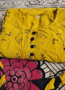 Mustard Kurti For Women...
