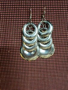 Silver Statement Drop Earrings