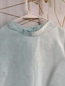 Cute Light Blue Crop Top