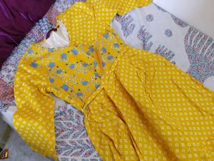 Yellow Angrakha From Sangaria